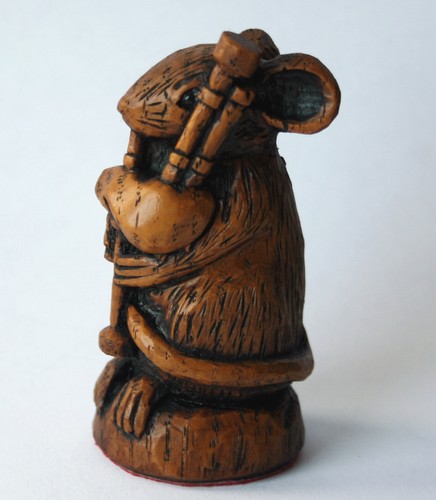 Church mouse musician bagpipes - church,