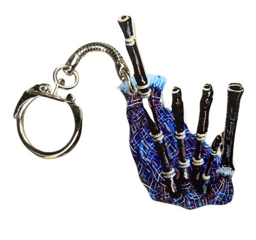 Scottish bagpipes keyring - bagpipes,
