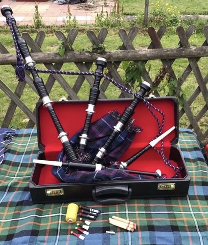 Great highland bagpipes silver - great,
